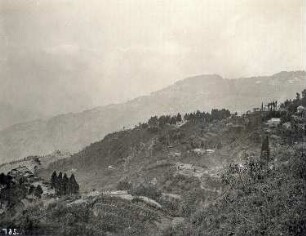 Darjeeling/ Indien: Bergszenerie auf dem Weg zur Stadt