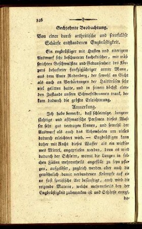 Sechzehnte Beobachtung.