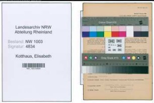 Entnazifizierung Elisabeth Kotthaus , geb. 25.07.1921 (Verw.Angestellte)