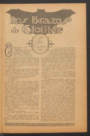 Los brazos de Clotilde : Ilustró P. Ramos
