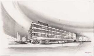 Geschäftshaus Martin-Luther-Straße/Kleiststraße (Philips), Berlin-Schöneberg 1.Projektstufe: Ansicht