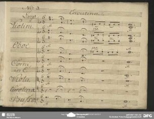 Einlage Cavatina (Anonymus): "Fortunato colui che d'amore"