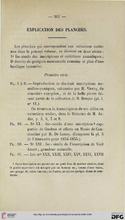 Explication des planches