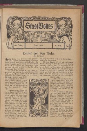43. Jahrgang. Juni 1920. 9. Heft