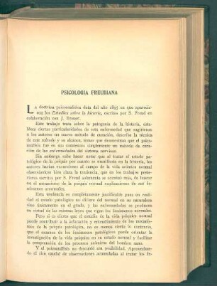 Psicología freudiana