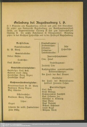 Grünberg bei Augustusburg i. S.
