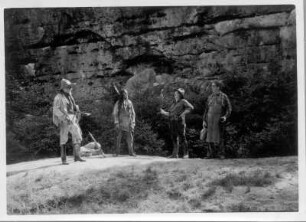 Felsenbühne Rathen. "Der Schatz im Silbersee" von Karl May. Aufführung 1941 oder 1942 (1940: Wild-West-Spiele nach Karl May mit "Schatz im Silbersee" und "Ölprinz" mit dem Zirkus Sarrasani)