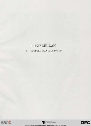 I. Porzellan (Nr. 1-157)