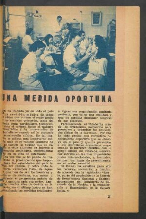 Una medida oportuna