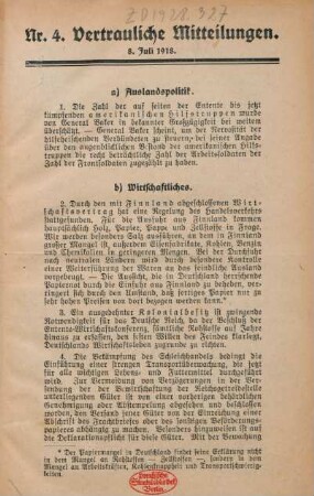 4.1918: Vertrauliche Mitteilungen