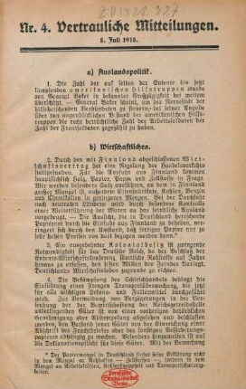 4.1918: Vertrauliche Mitteilungen