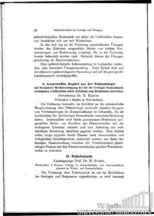 10. Paläobotanik
