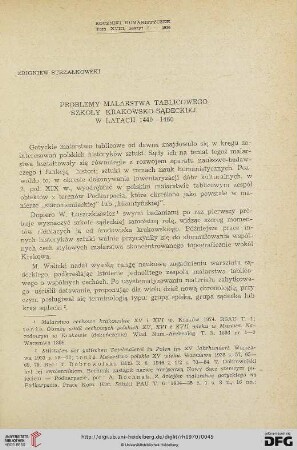 18: Problemy malarstwa tablicowego szkoły krakowsko-sądeckiej w Latach 1440-1460