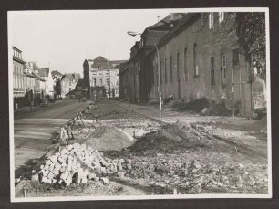 Rosental, Blickrichtung Lange Straße. Detmold. Neugestaltung des Rosentals, Südseite