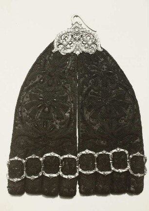 Degentasche (schwarz) mit Diamanten