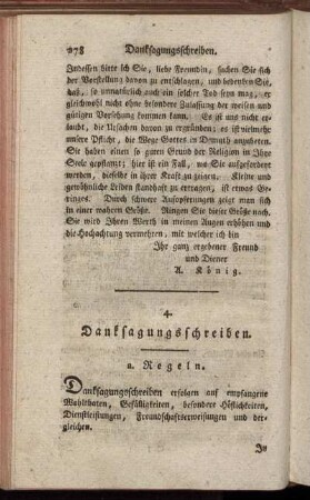 4. Danksagungsschreiben.