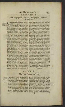 Caput III. De Salamandra.