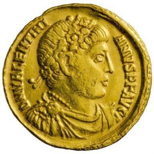 Münze, Solidus, 25. Februar 364 bis 24. August 367 n. Chr.