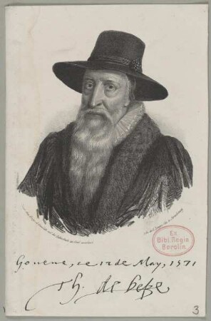 Bildnis des Théodore de Bèze