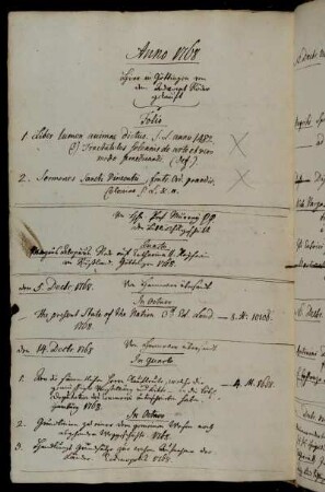 Hier in Göttingen den dem Advocat Röder gekauft. - Von Hhn. Prof. Murray [...] der Bibliothek geschickt. - Von Hannover übersandt.
