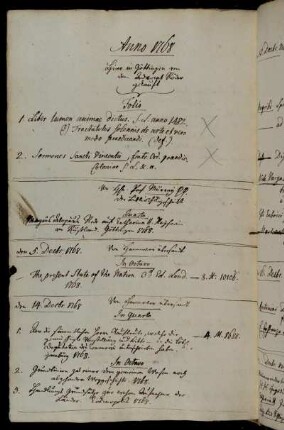 Hier in Göttingen den dem Advocat Röder gekauft. - Von Hhn. Prof. Murray [...] der Bibliothek geschickt. - Von Hannover übersandt.