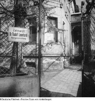 SED: Zahnarzt Dr. Rudolf Leonhardi, Röntgeneinrichtung