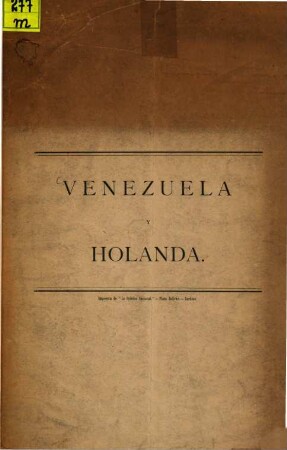 Venezuela y Holanda