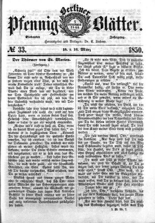 No. 33, 15. u. 16. März