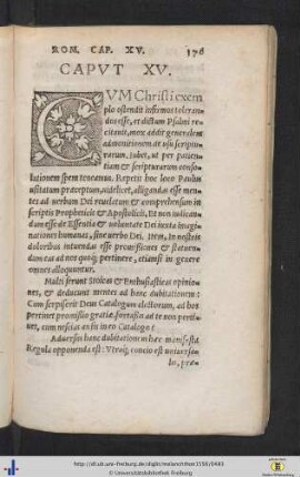 In epistolam ad Rom. Cap. XV.