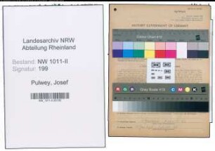 Entnazifizierung Josef Pulwey , geb. 01.12.1911 ()