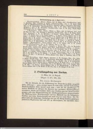 2. Stellungskrieg vor Verdun