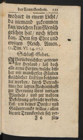 Schluß-Gebet