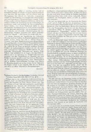 529-531 [Rezension] Kaufman, Gordon D., God the problem