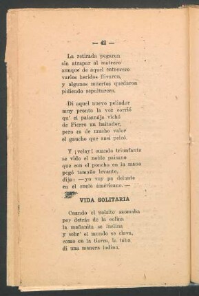 Vida solitaria