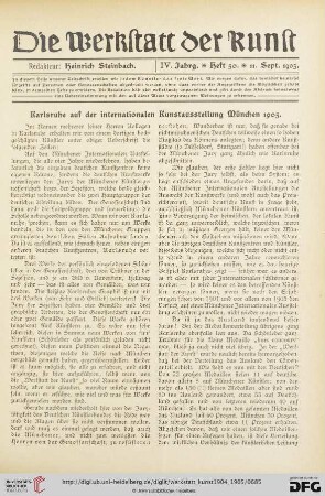 4: Karlsruhe auf der internationalen Kunstausstellung München 1905