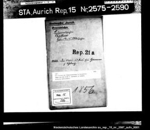 Der Protest der Armenverwaltung in Strackholt gegen die dem Rieke E. Goosmann in Voßbarg erteilte Bauerlaubnis