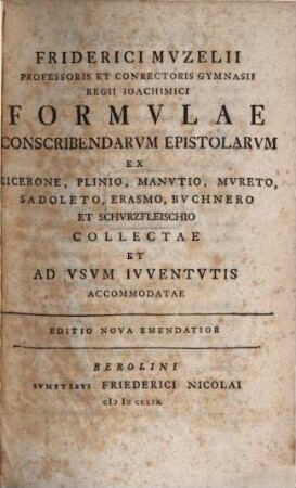 Formulae conscribendarum Epistolarum