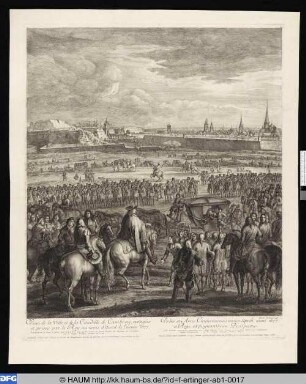Veue de la Ville, et de la Citadelle de Cambray
