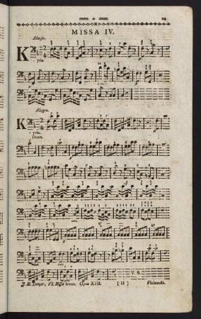 29-44, Violoncello. Missa IV. - Missa V.