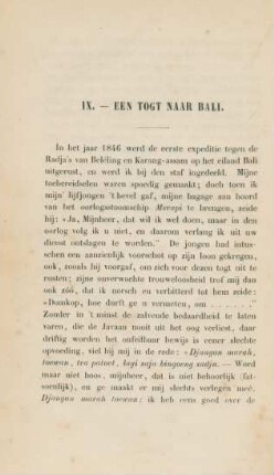 IX. - Een togt naar Bali