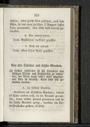 Vor alte Schäden und frische Wunden.