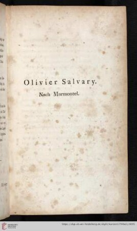 Olivier Salvary (Nach Marmontel)