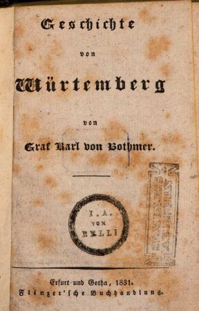 Geschichte von Würtemberg