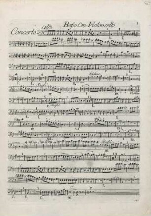 Basso con Violoncello