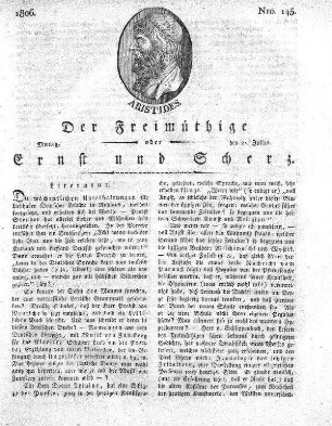 Nro. 145, Montag den 21. Julius 1806