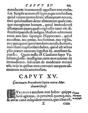 Capvt XV. Continuatio Præcedentis Capitis contra Mathæum Clauß.