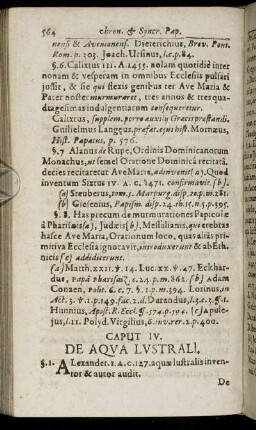 Caput IV. De Aqua Lustrali