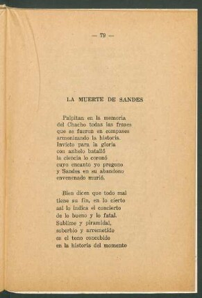 La Muerte de Sandes