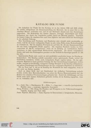 Katalog der Funde