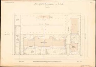 Gymnasium, Erfurt: Lageplan 1:250